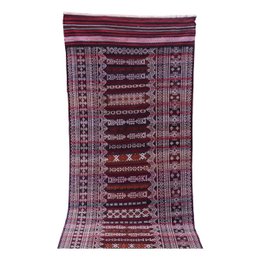 Tapis Vintage Baluch Soumak Brun Foncé