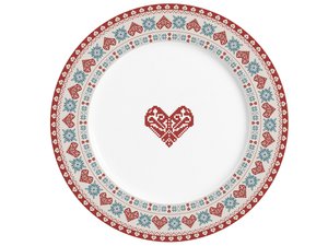 Porcelain large plate Hygge Holidays 23 cm Isabelle Rose