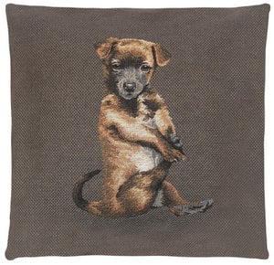 Yogadog kussenhoes bruin