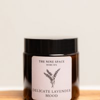 DELICATE LAVENDER Mood Candle - Brown Glass Mini