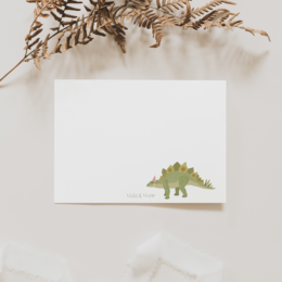 Cartolina Dino - stegosauro di dinosauro di compleanno