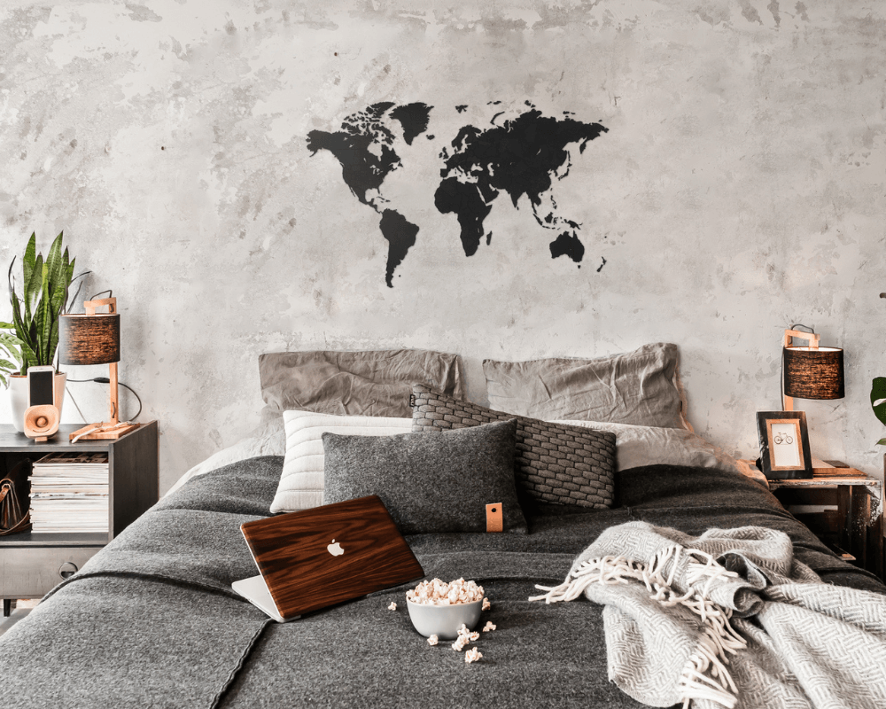 Houten Wereldkaart Puzzel voor Wanddecoratie van Wooden Amsterdam
