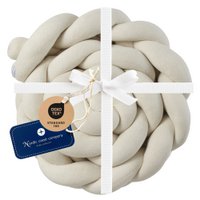 Ivory braided bed bumper knitted XL