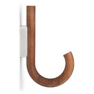 HOOK Kleiderbügel Walnuss Chrom