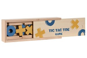 HOLZBRETTSPIEL 18X6X3 TIC TAC TOE MULTICOLOR JE210060
