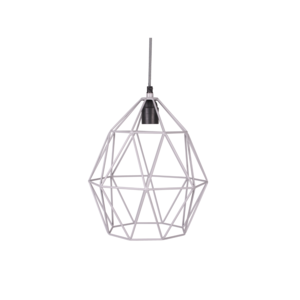 Wire hanglamp grijs Ø27cm