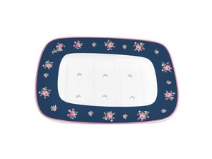 Porseleinen zeephouder Bella blauw Isabelle Rose