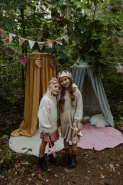 “Gold Sequins” Fairy-tale Crown and Wand Magic Set