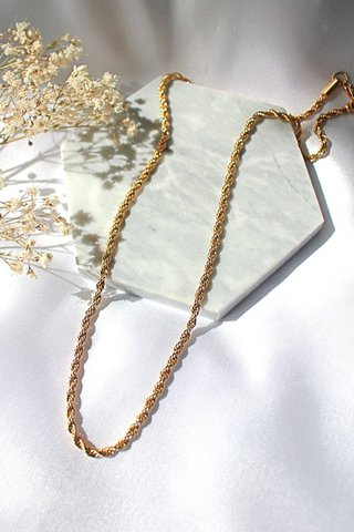 24K gedraaide touwketting