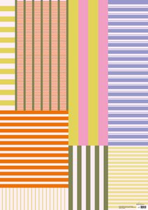 Wrapping paper set stripes
