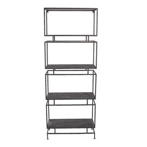 Wall rack Black 61x23x160 cm