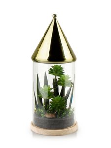 BASTIEN Röhre mit LED 21,5x21,5x53cm dekorative Kunst