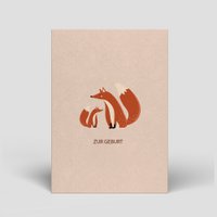 Postkarte - Fuchs zur Geburt - Nr. 89