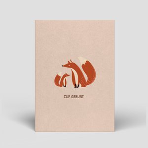 Postcard - Fox for birth - No. 89