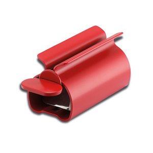 Tubenausdrücker aus Edelstahl, rot eloxiert