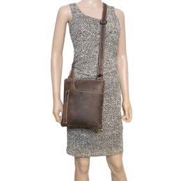 Leder Crossbody Bag - Umhängetasche in 3 verschiedenen Farben Leder