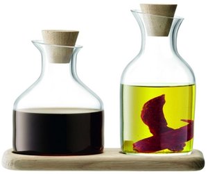 L.S.A. - Serve carafe set with tray set of 2 pieces - Transparent