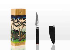 Damascus Schilmesje - Pakka Collectie - lemmet van 90 mm