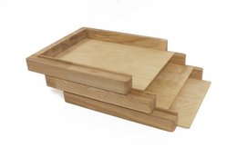 Plateau organisateur de papier, organisateur de bureau papier 3 plateaux
