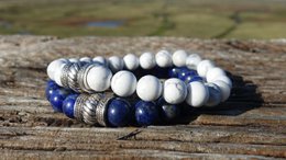Bali Set Lapis Lazuli x White Howlite