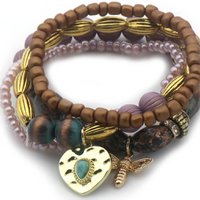 C-D9.3  B2529-009 Bracelet Set Glassbeads