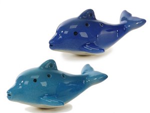 Porz. Kinderflöte Delfin 10x7x