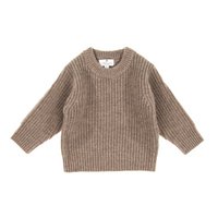 Knitted Wool Baby Sweater - Merino Wool - Cobble