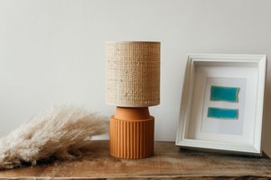 Chic orange - raffia shade