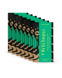  7 packs of water with mint and lemongrass flavor