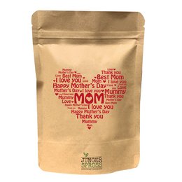 A sunflower-themed product with the text "I love you mom" in a heart shape. The product appears to be a garden or home item.