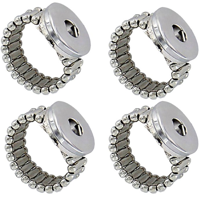 verklaren bewijs hoogte Set van 4 ringen voor chunky click-button sieraden Inkopen via de online  groothandel | Orderchamp