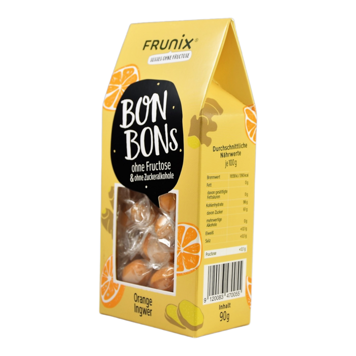Frunix Bonbons - Orange & Gingembre, 90 g - Boutique en ligne Piccantino  France