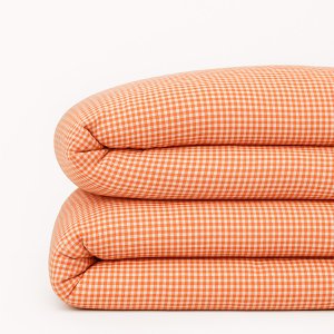 Gingham biologisch katoenen dekbedovertrek