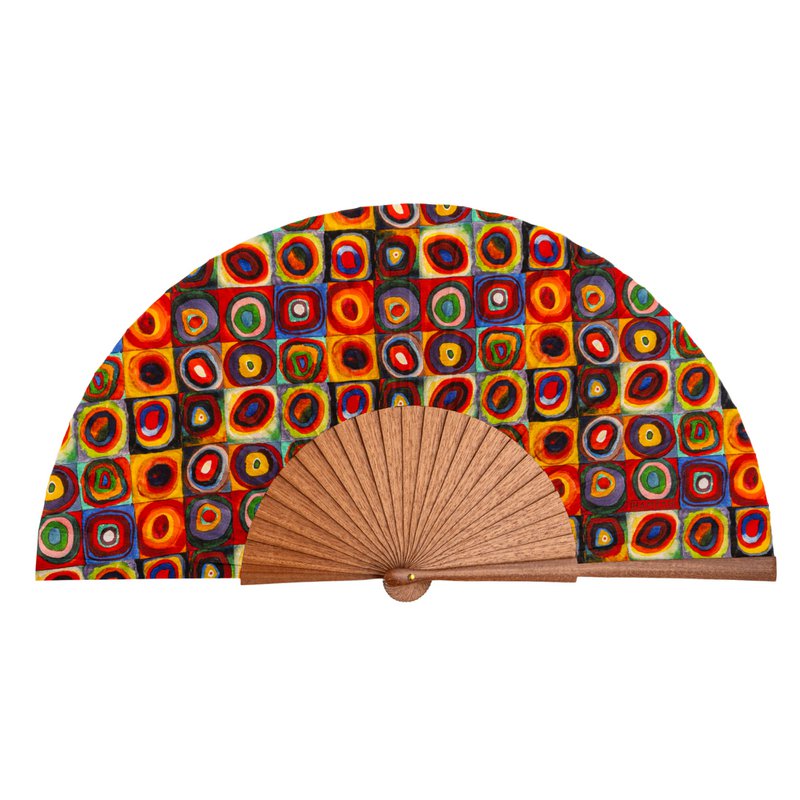 Kandinsky Print Hand Fan Lorelei