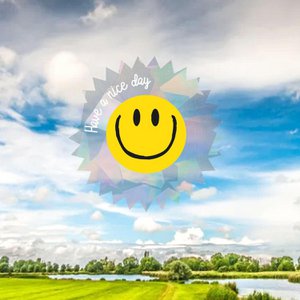 Raamsticker regenboog maker Smiley