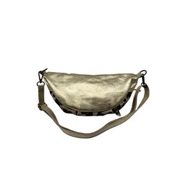 Marsupio in pelle leopardata con 2 cerniere