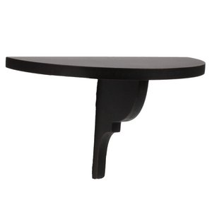 Console hout zwart halfrond