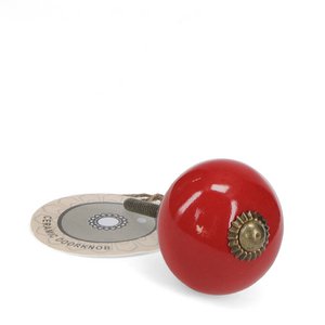 Keramische lade knop - rood