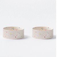 New Party Pet Bowl 16,5cm Set 2 White