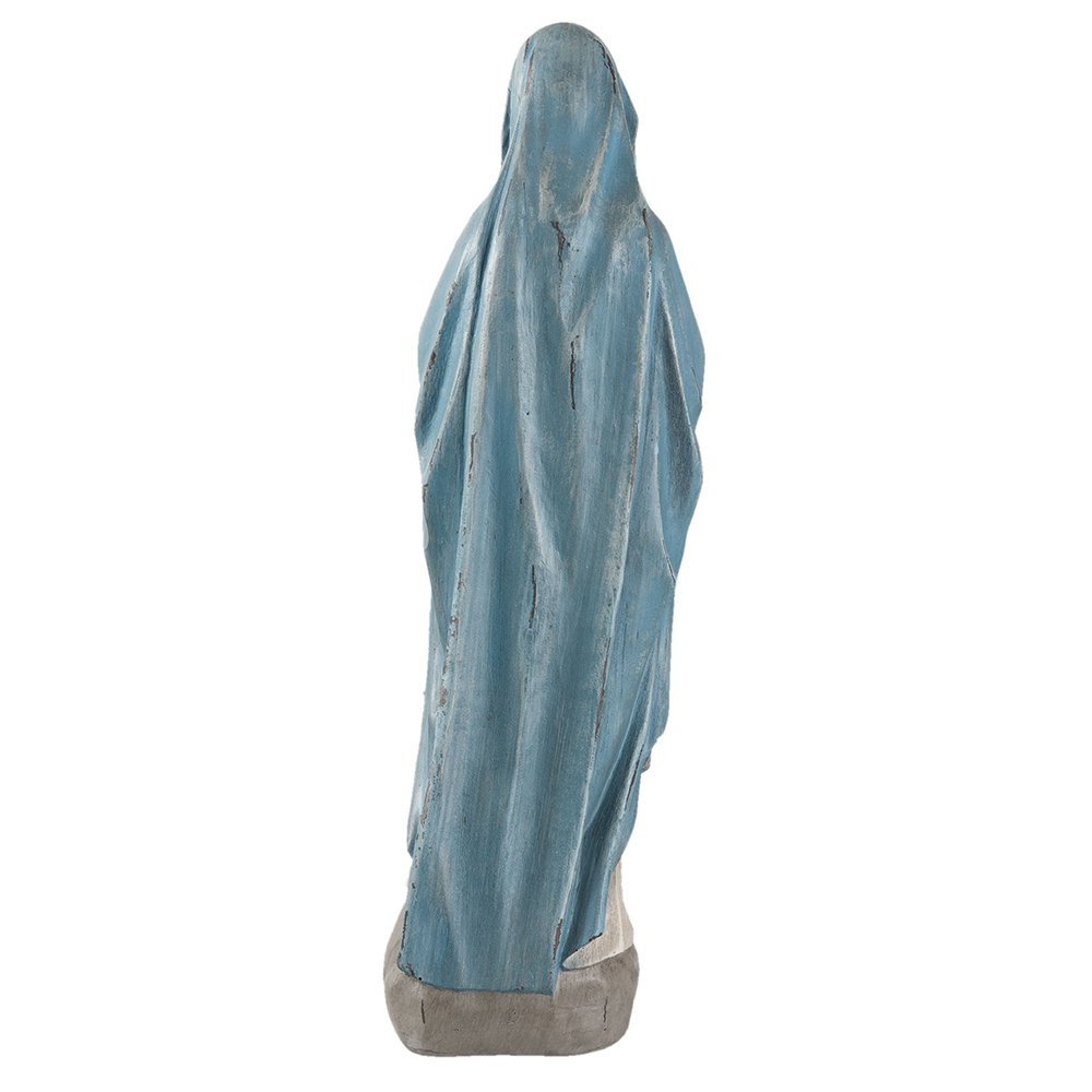 Beeld Maria 15x11x50 cm Grijs Polyresin Woonaccessoires