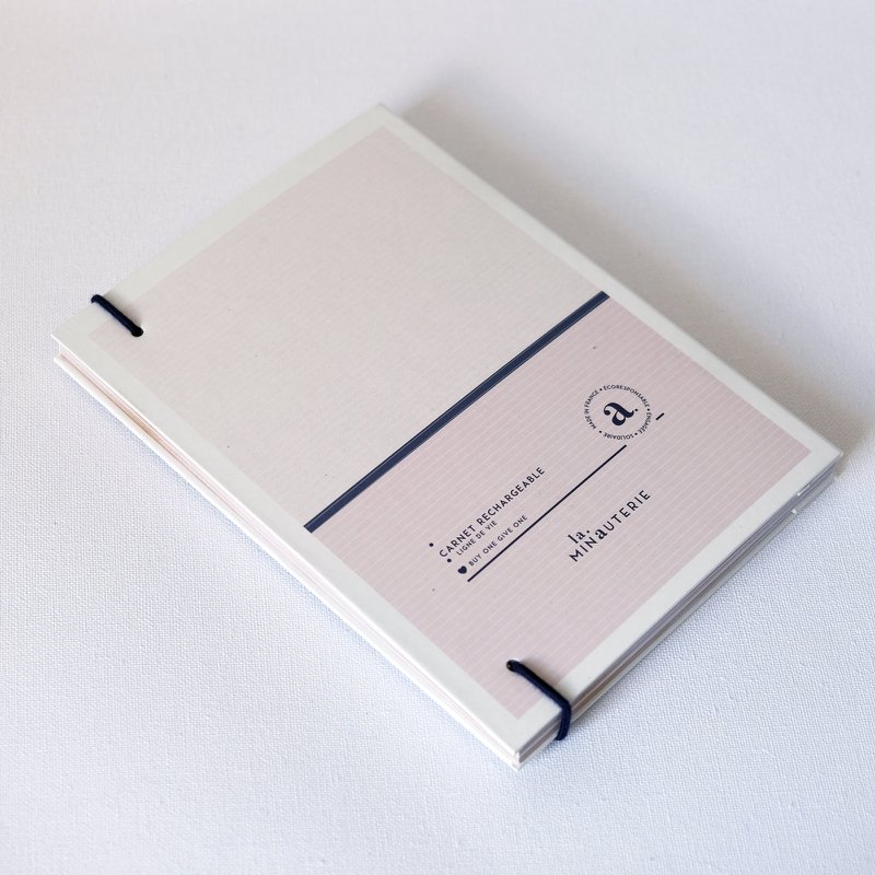 Cuaderno de bocetos recargable "El Artista" - Kraft + Hojas en blanco