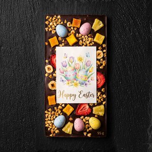 PREMIUM bitter chocolate Easter - Happy Easter 95g