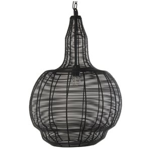 ZWART METALEN PLAFONDLAMP, 1XE27, MAX.60W (NIET INBEGREPEN) °45X61CM LL61247