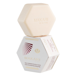 Caviar enriched nourishing soap with a hexagonal shape. Made with natural ingredients to cleanse and nourish the skin.