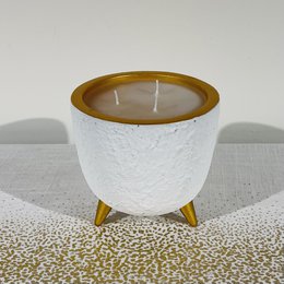 Candela / vaso di fiori in oro bianco
