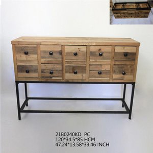 RECYCLED WOOD CONSOLE FIR 120X34.5X85 MB206303