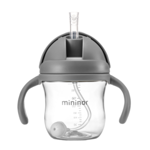 Trinkhalmflasche Tritan 220 ml Grey Seal