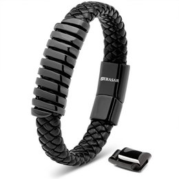 Leather bracelet "Helix"
