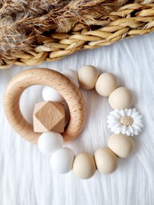 Beißring Daisy weiß