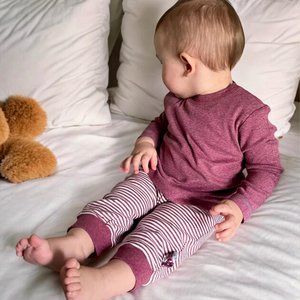 OrganicEra Organic Baby L/S T-Shirt, Bordeaux